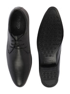 basics men black formal office lace up shoes