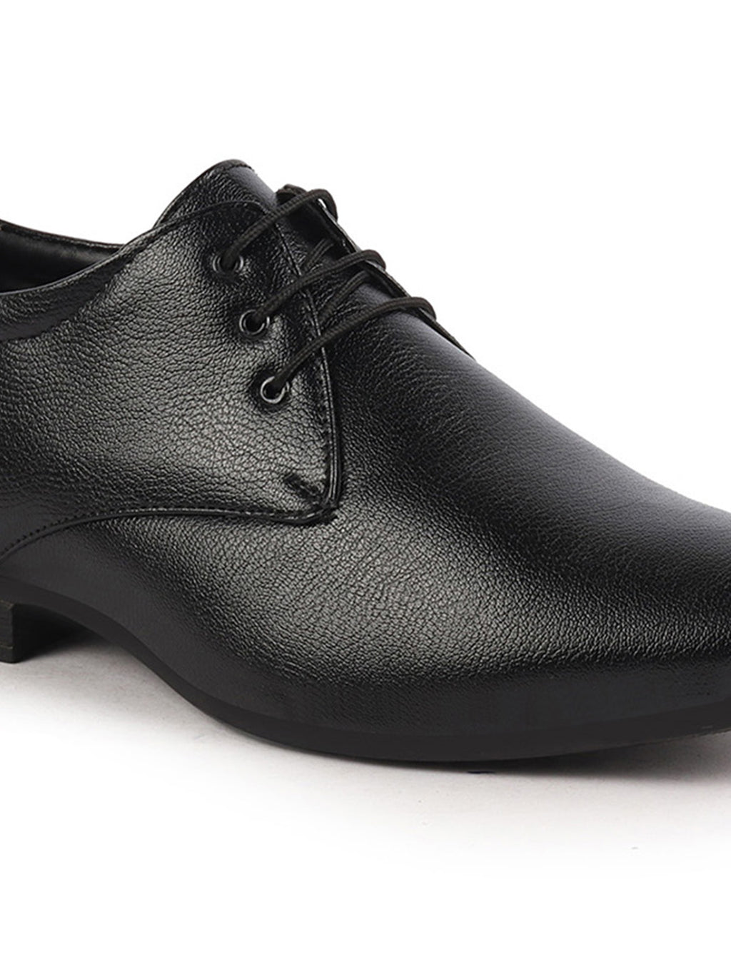 basics men black formal office lace up shoes