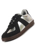 Women Black Embellished Classic Lace-Up Casual Shoes|Memory Cushioned Comfortable Sneakers