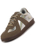 Women Tan Embellished Classic Lace-Up Casual Shoes|Memory Cushioned Comfortable Sneakers