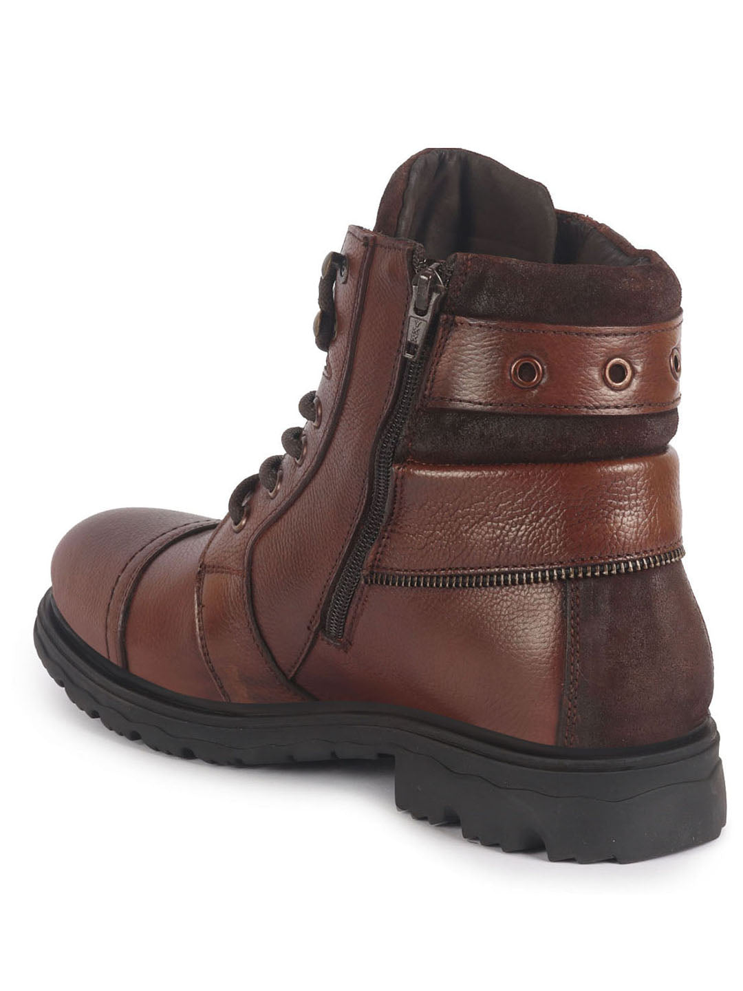 Buy Men Side Zipper Cap Toe Boots for Biking|||Non Skid Boots