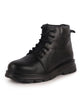 Men Black Genuine Leather Lace Up Ankle Boots|High Ankle Shoes|Featherlite Memory Cushion Boots|Casual and Work Wear