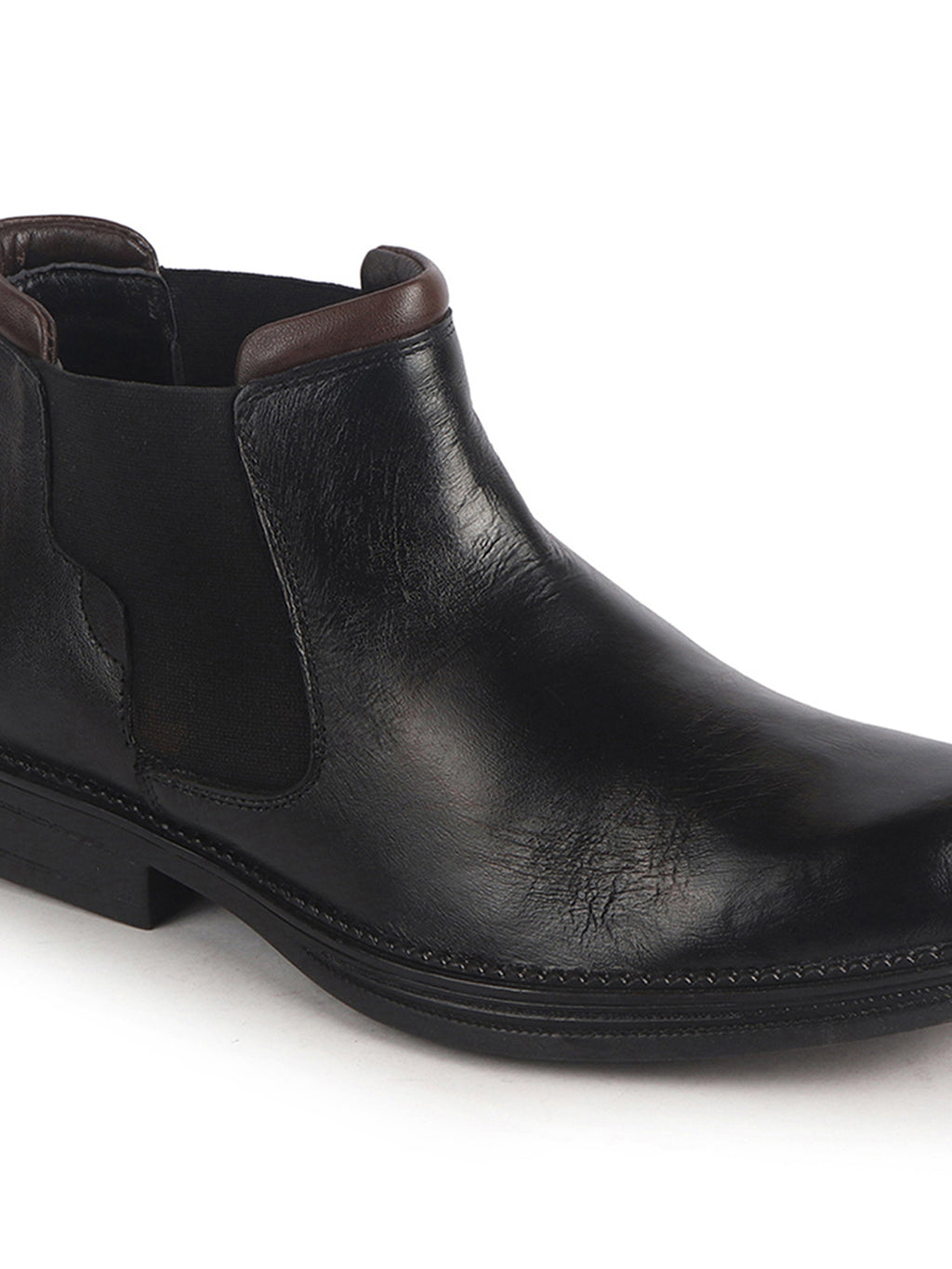 mens boots with elastic gore