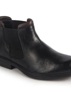 mens boots with elastic gore