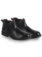 mens boots with elastic gore