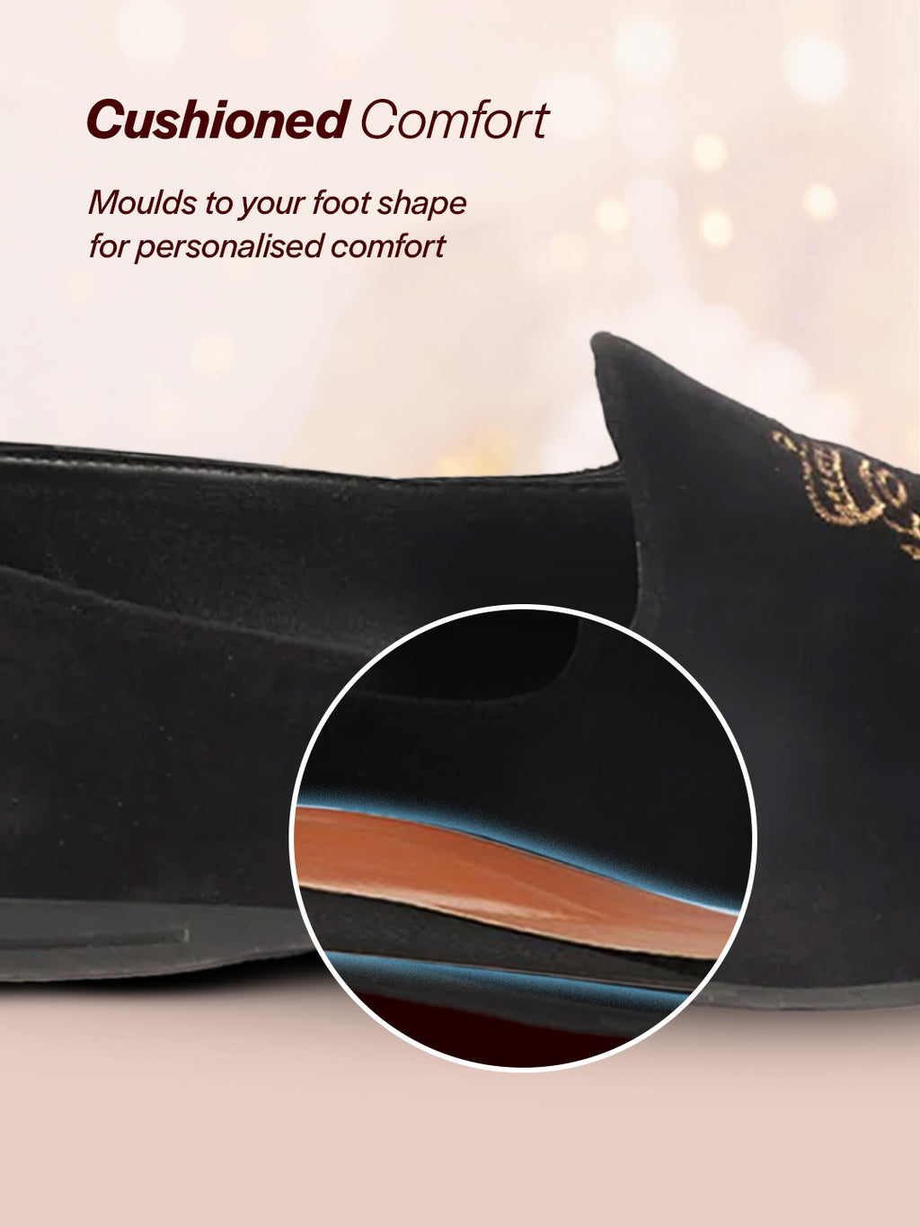 men black velvet embroidery design party casual loafer shoes