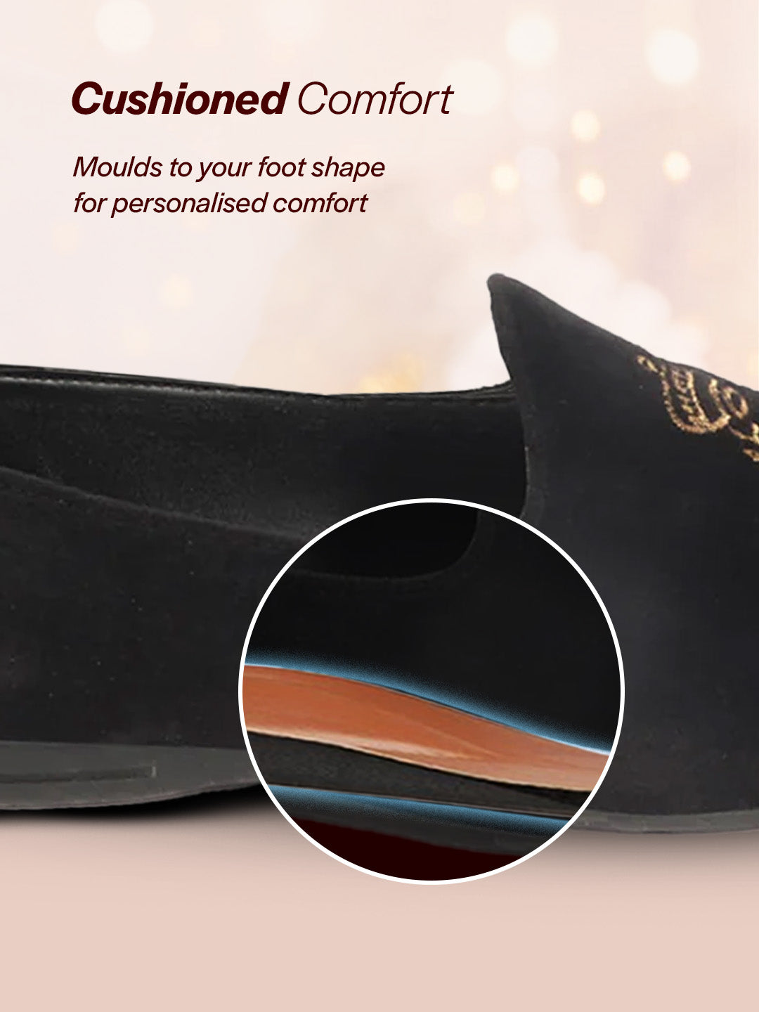 men black velvet embroidery design party casual loafer shoes
