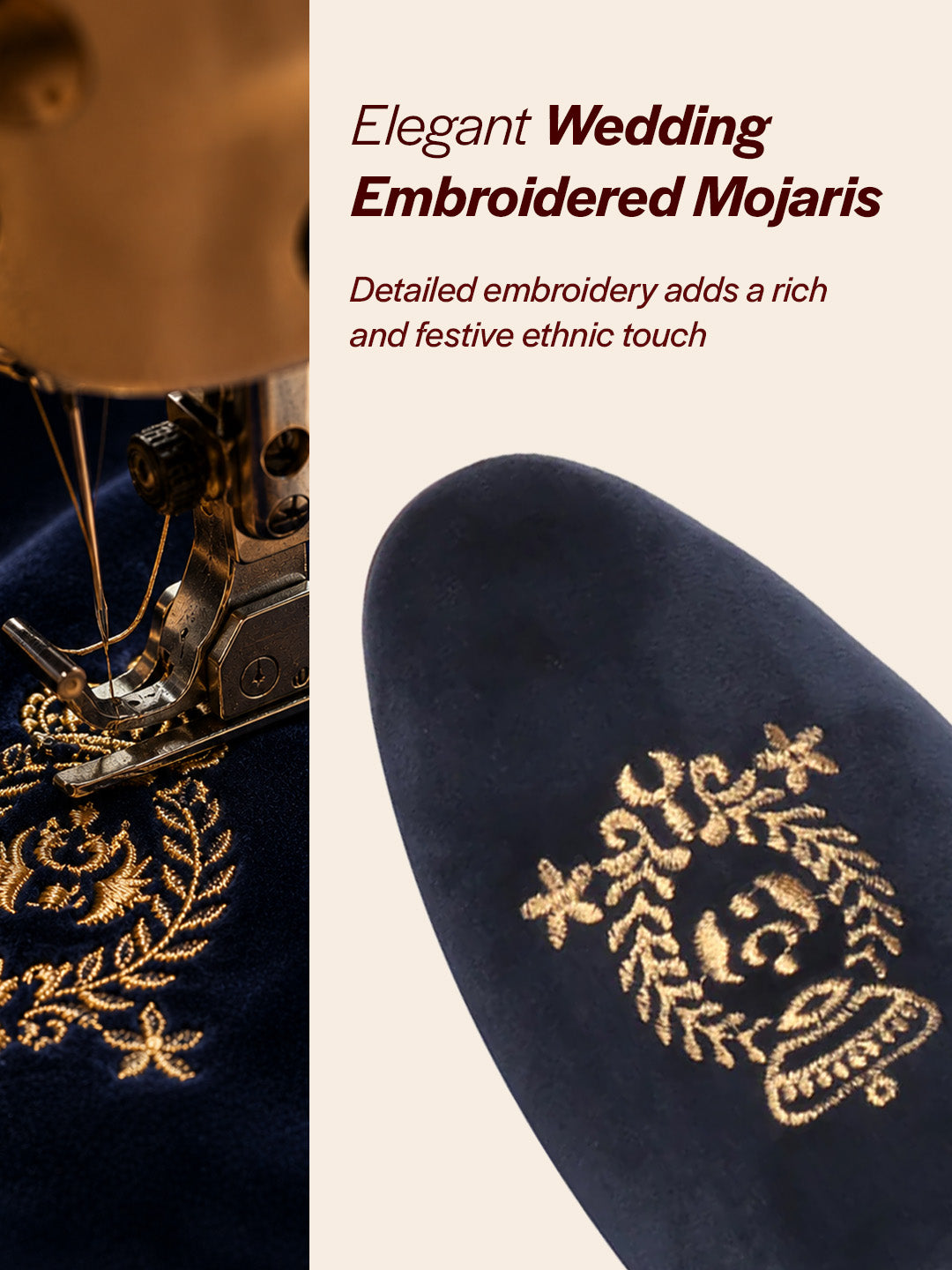 Shop Men Blue Velvet Embroidery Design Party Casual Loafer Shoes Online.