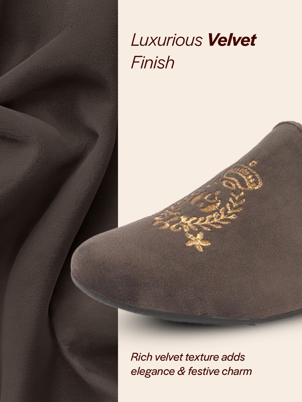 men grey velvet embroidery party casual loafer shoes