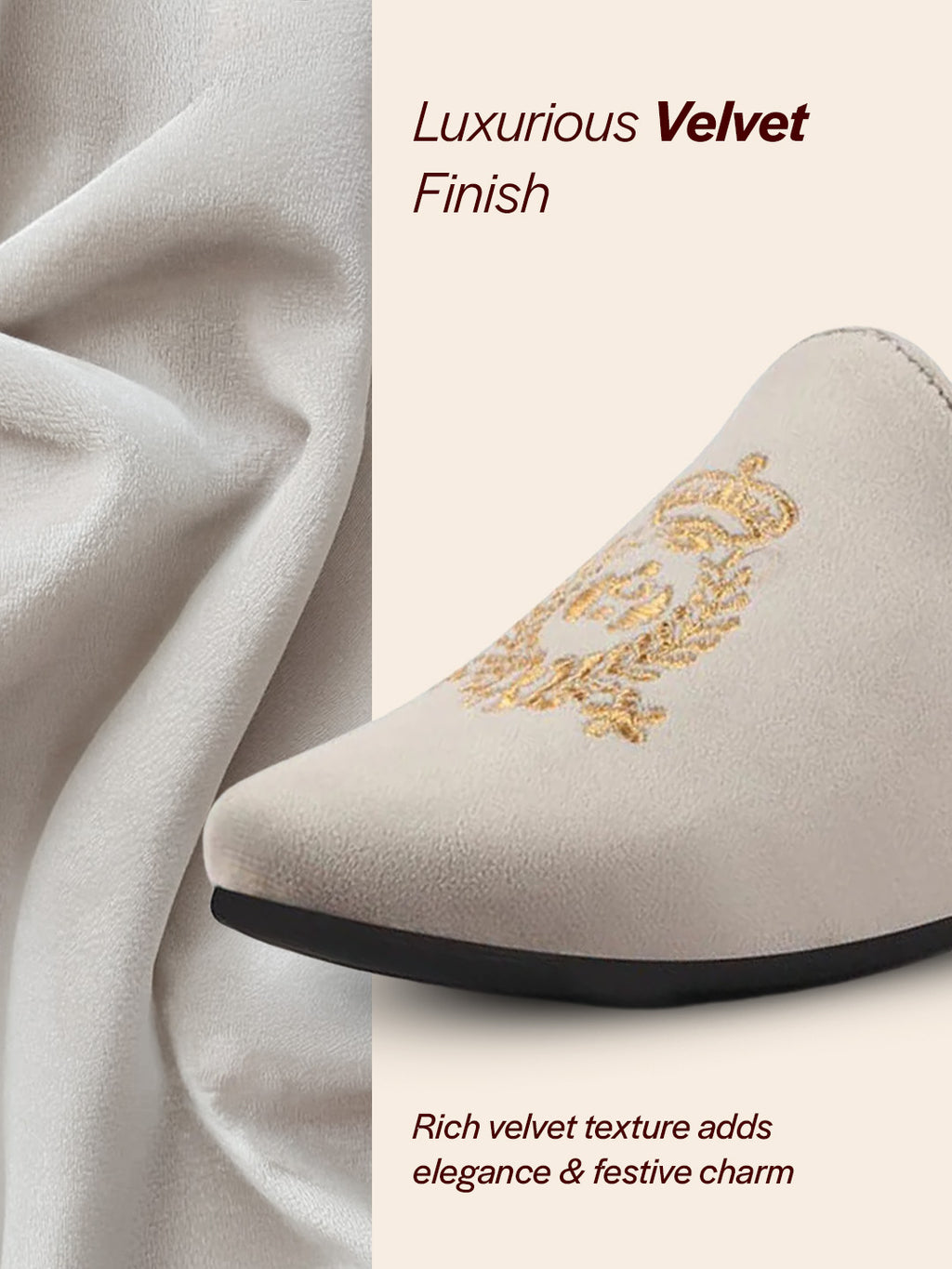 men metal velvet embroidery party casual loafer shoes