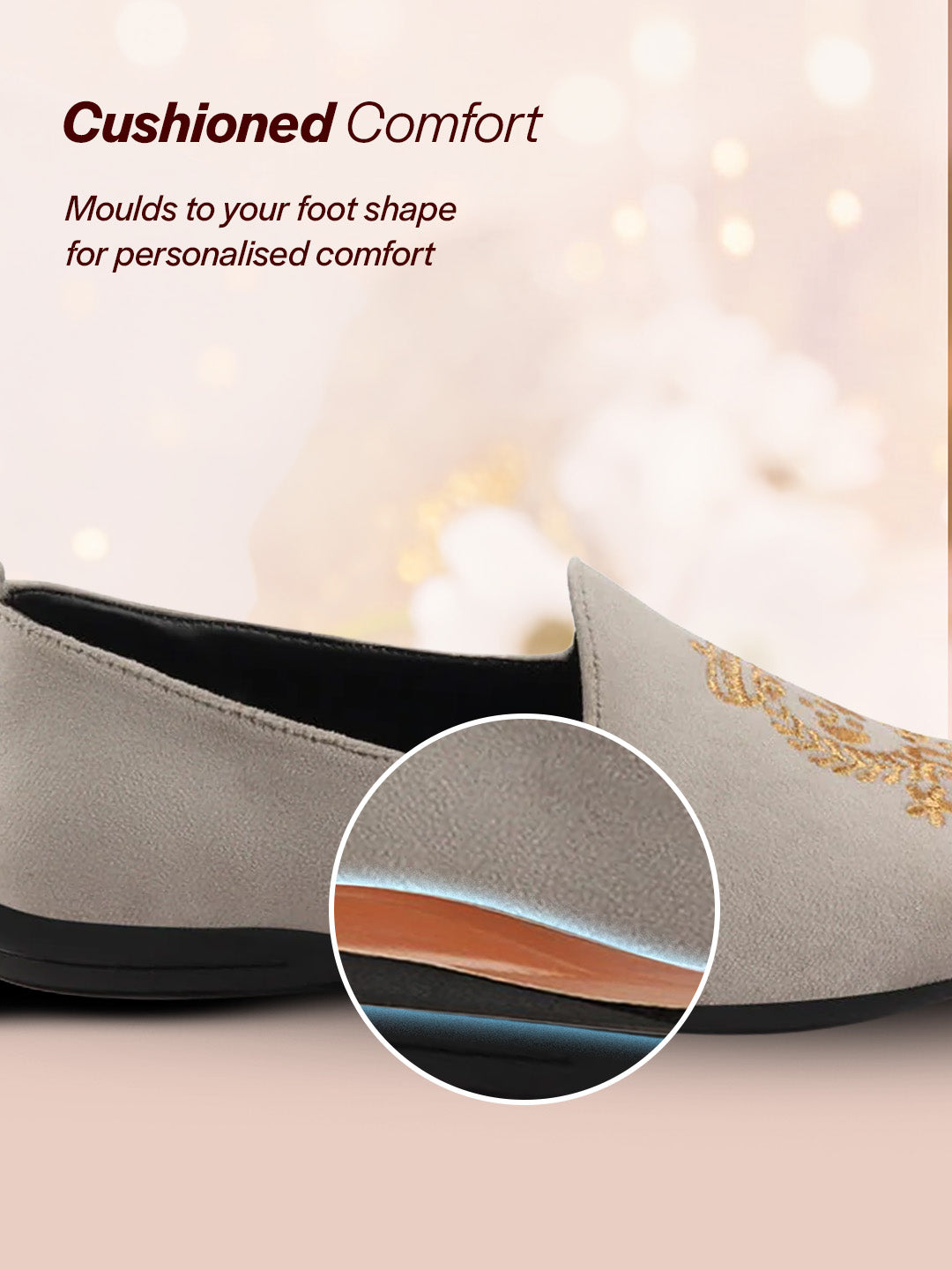 men metal velvet embroidery party casual loafer shoes