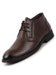 Men Brown Classic Trendy Mid Ankle Lace Up Chukka Boot With TPR Welted Sole