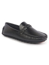 Men Black Stitched Horsebit Buckle Classic Slip-Ons Driving Loafer and Moccasins|Slip On Shoes|Casual Shoes