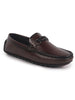 Men Maroon Stitched Horsebit Buckle Classic Slip-Ons Driving Loafer and Moccasins|Slip On Shoes|Casual Shoes