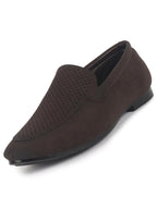 Men Brown Formal Velvet Slip On Shoes for Party|Wedding Shoes|Casual Slip On Shoe