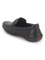 men black stitched stripe design classic slip-ons loafer with flexible slip resistant sole|slip on shoes|casual shoes