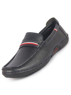 Men Navy Blue Stitched Stripe Design Classic Slip-Ons Loafer with Flexible Slip Resistant Sole|Slip On Shoes|Casual Shoes