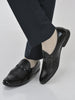 Men Black Patent Leather Horsebit Buckle Ethnic Slip On Shoes|Party Shoe|Formal Office Shoe|Wedding Shoe