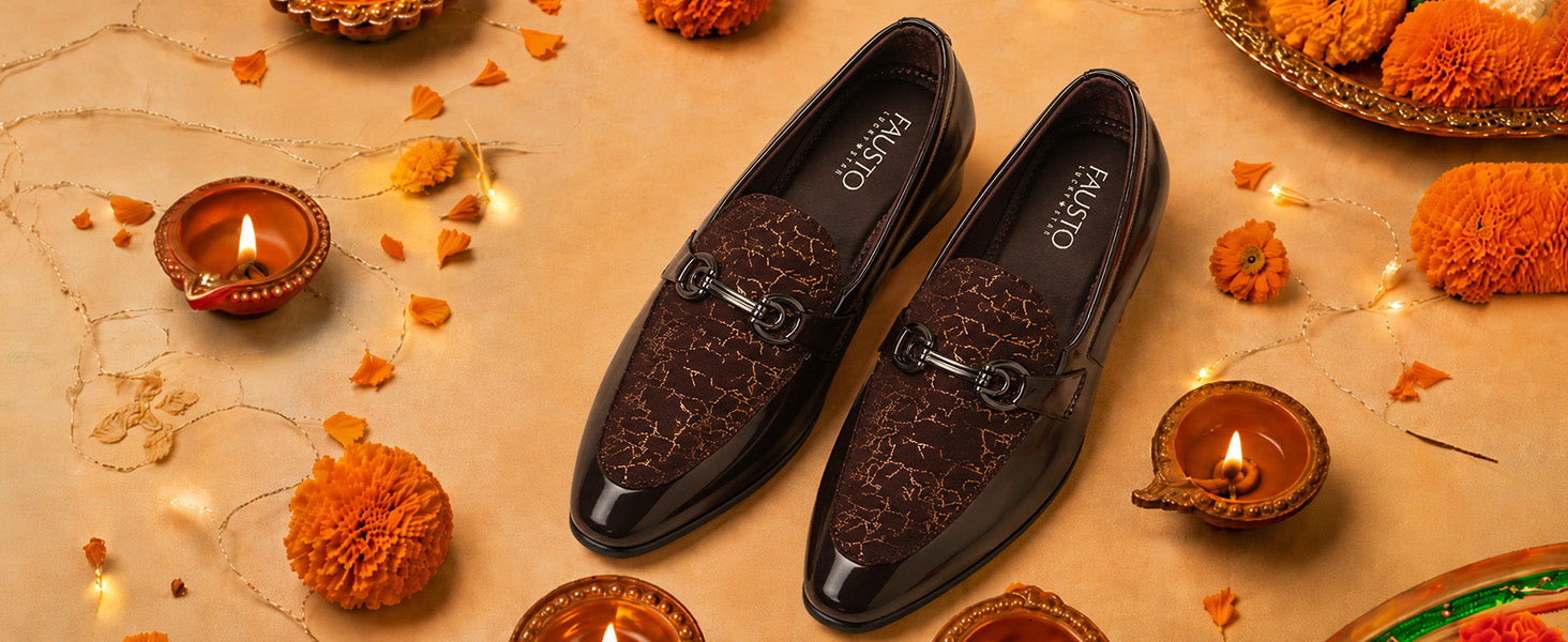 Men Black Velvet Patent Leather Horsebit Buckle Ethnic Slip On Shoes|Party Shoe|Office Shoe|Anti Skid Sole