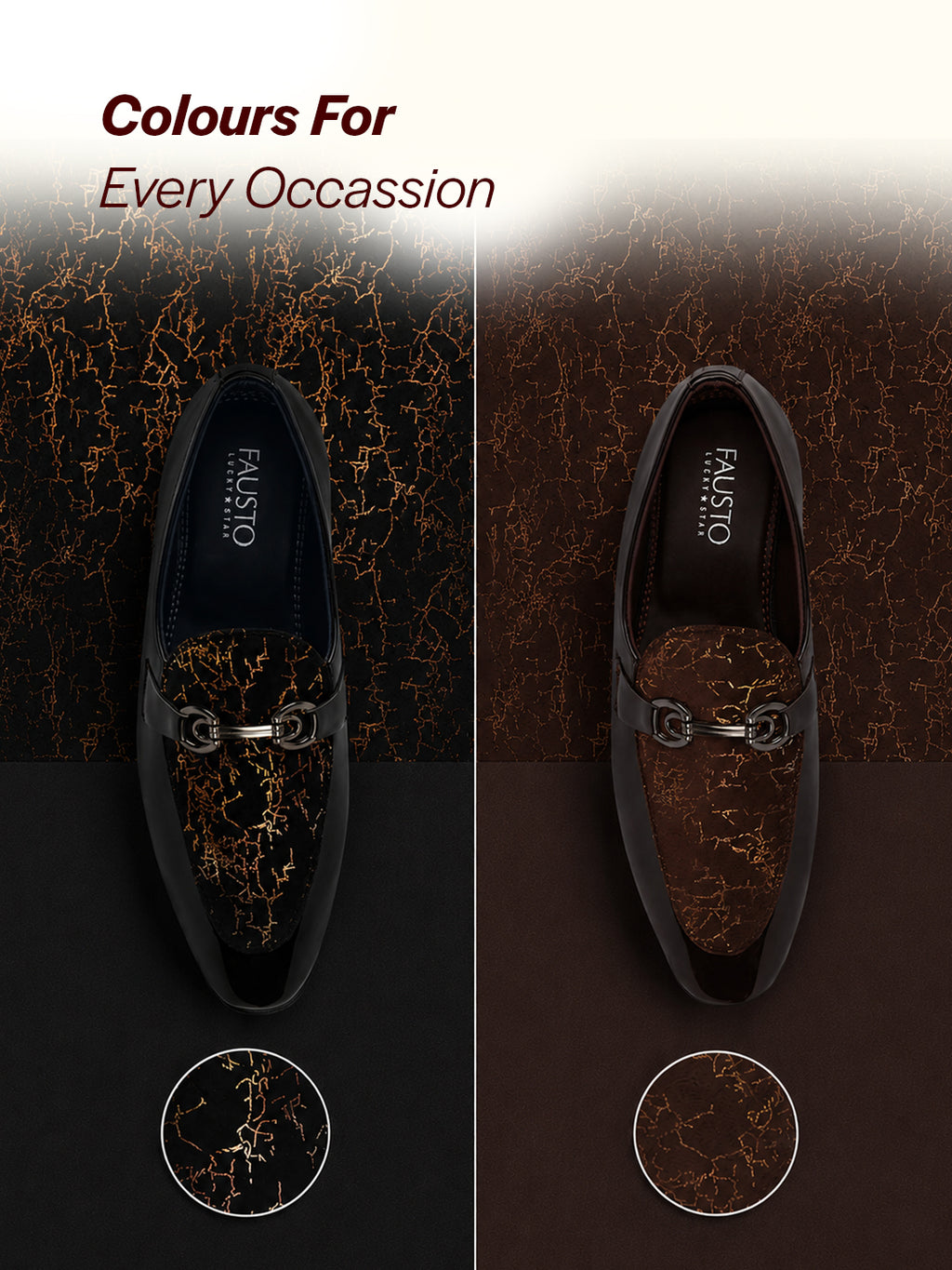 Men Black Velvet Patent Leather Horsebit Buckle Ethnic Slip On Shoes|Party Shoe|Office Shoe|Anti Skid Sole