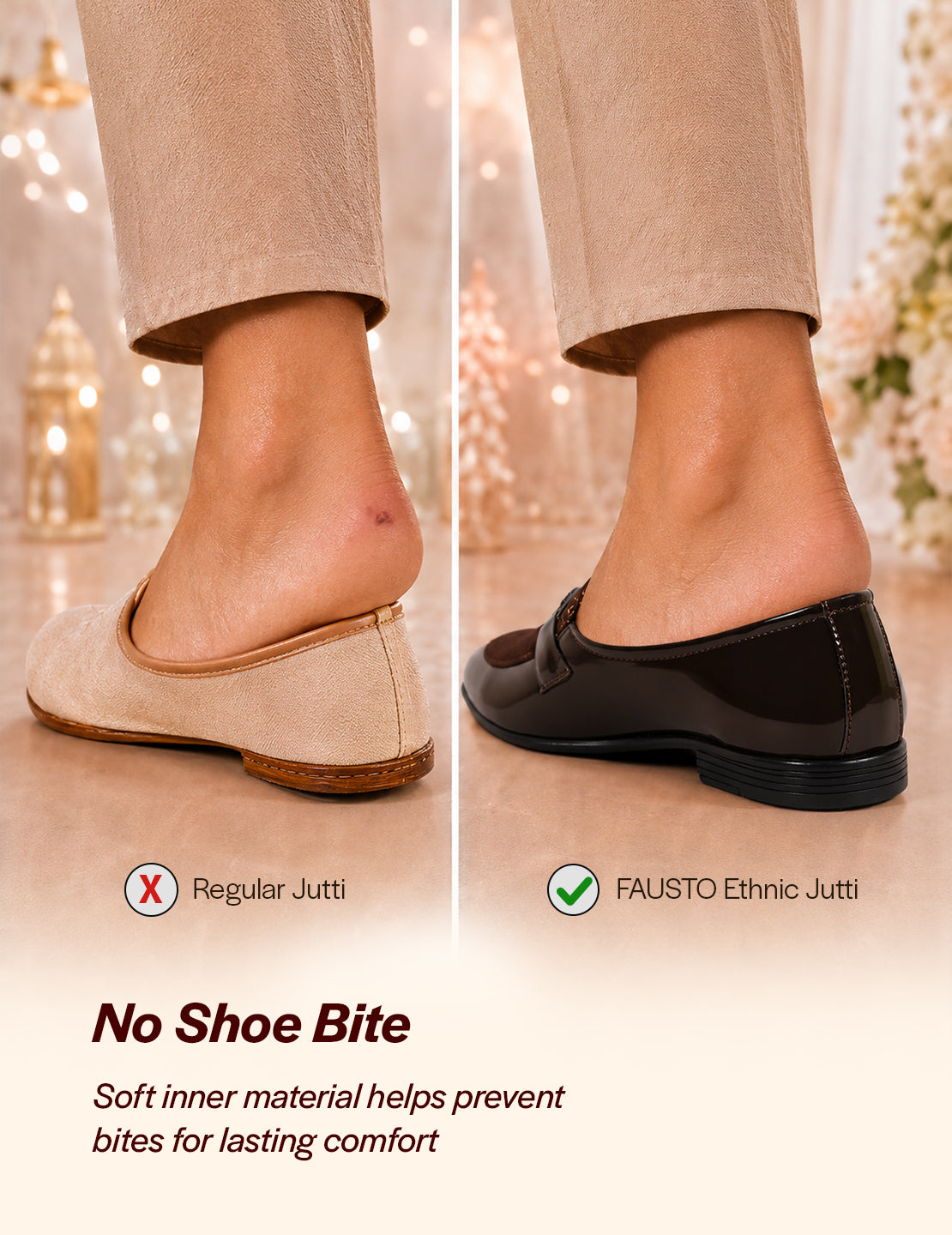 men brown velvet patent leather horsebit buckle ethnic slip on shoes|party shoe|office shoe|anti skid sole