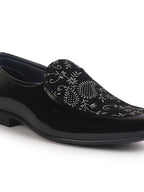 men black velvet patent leather floral print classic party slip on shoes|wedding shoes|lightweight shoes