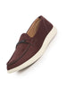 Men Brown Suede Classic Ultra Light Comfort Horsebit Buckle Slip On Casual Loafer Shoes|Memory Cushion Insole|EVA Slip On Shoe