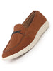 Men Tan Suede Classic Ultra Light Comfort Horsebit Buckle Slip On Casual Loafer Shoes|Memory Cushion Insole|EVA Slip On Shoe