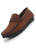 Men Suede Caual Slip-On Shoe Driving Loafers Anti Skid Sole Breathable with Memory Cushioned Insole