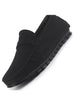 Men Laser Cut Suede Slip-On Shoe Driving Loafers Breathable Shoe with Memory Cushioned Insole All Day Long Comfortable