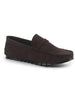 Men Laser Cut Suede Slip-On Shoe Driving Loafers Breathable Shoe with Memory Cushioned Insole All Day Long Comfortable