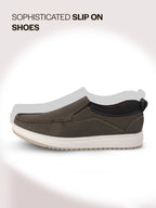 men leather slip on shoes