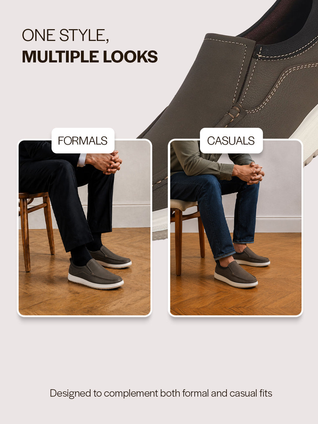 men leather slip on shoes