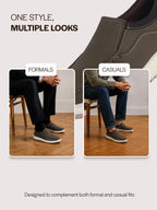 men leather slip on shoes