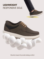 men leather casual shoes with laces
