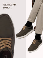men leather casual shoes with laces