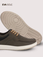 men leather casual shoes with laces