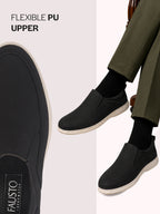 men olive green slip on shoes