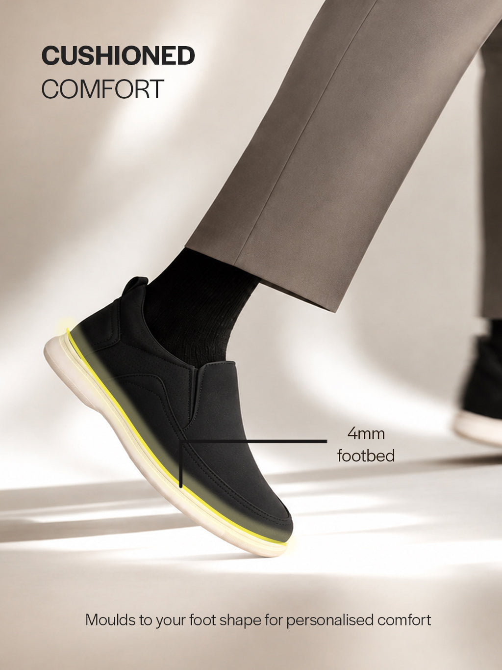 men olive green slip on shoes