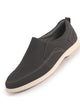 Men Grey Premium Breathable Slip-On Casual Walking Shoes|Soft Memory Cushioned Insole with All Day Comfort|Office, Causal and Outdoor Travel