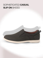men olive green slip on shoes
