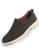 Men Olive Premium Breathable Slip-On Casual Walking Shoes|Soft Memory Cushioned Insole with All Day Comfort|Office, Causal and Outdoor Travel