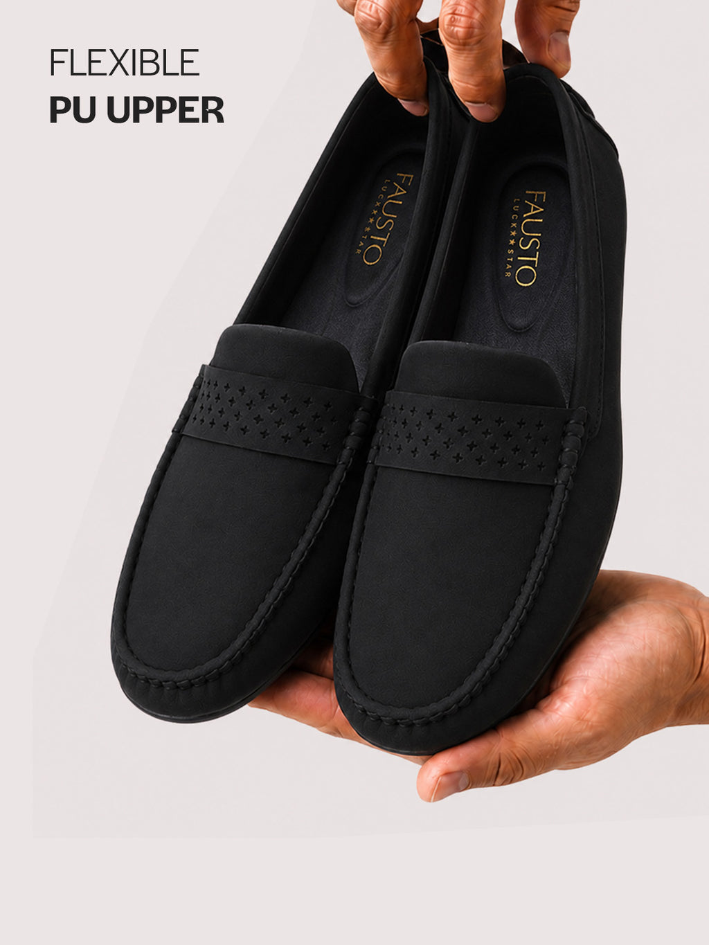 Men Black Casual Classic Moc Toe Loafer and Moccasin|Memory Cushioned Insole Driving Shoe with Anti Skid Sole|Party Slip On Shoes, Casual Evening Events