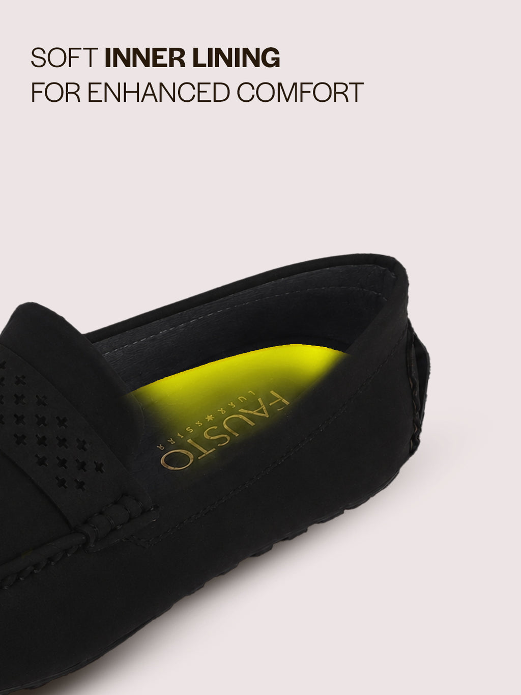 Men Black Casual Classic Moc Toe Loafer and Moccasin|Memory Cushioned Insole Driving Shoe with Anti Skid Sole|Party Slip On Shoes, Casual Evening Events