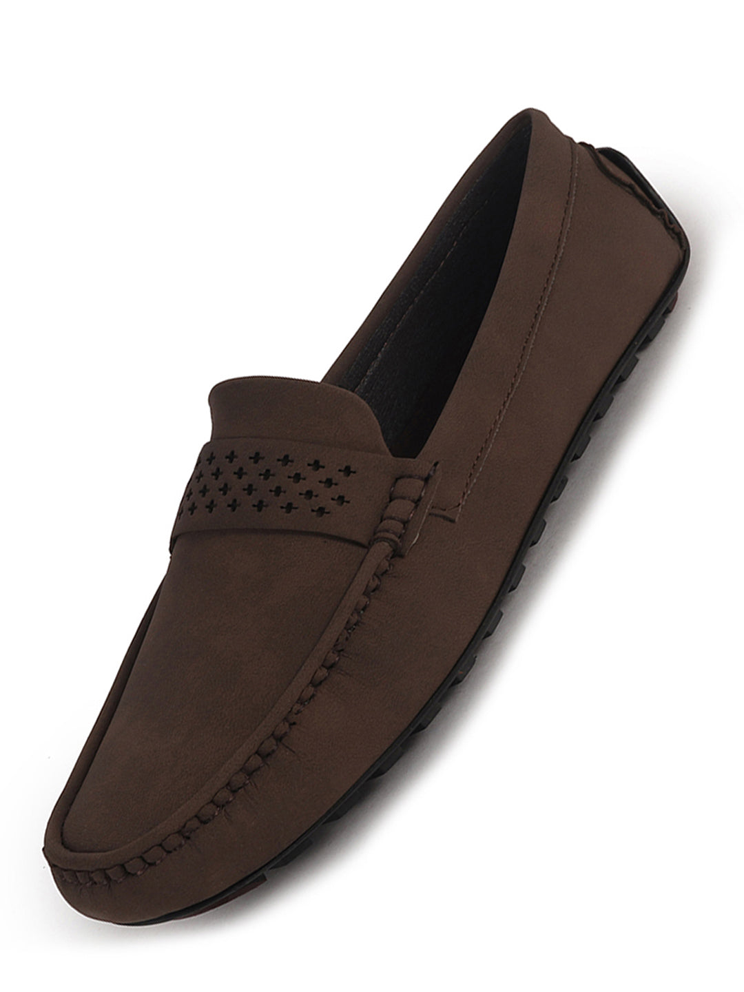 laser cut saddle loafers
