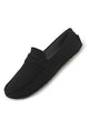 Men Black Classic Slip-On Semi Formal Moccasins|Lightweight Shock Abosorbing Insole Driving Loafers|Casual Styling Outfits, Everyday Comfort Moc Toe Shoe