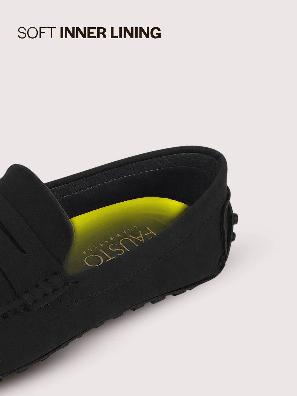 Men Black Classic Slip-On Semi Formal Moccasins|Lightweight Shock Abosorbing Insole Driving Loafers|Casual Styling Outfits, Everyday Comfort Moc Toe Shoe