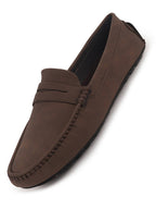 laser cut saddle loafers