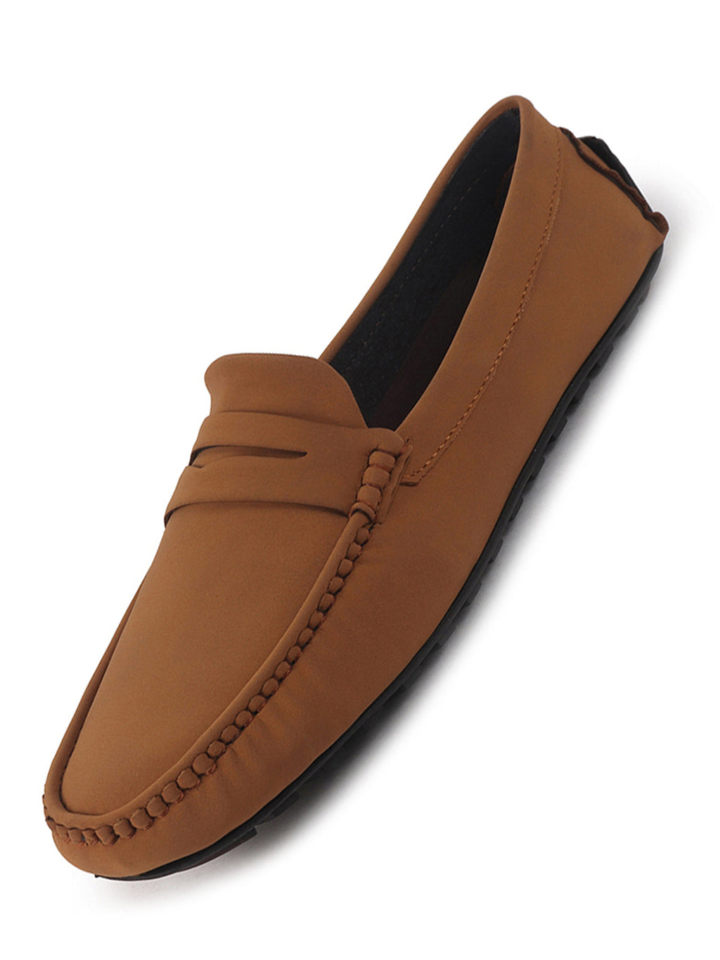 laser cut saddle loafers