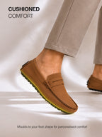laser cut saddle loafers